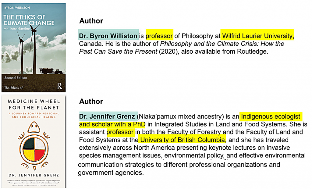 Examples of authors who publish scholarly and academic books.