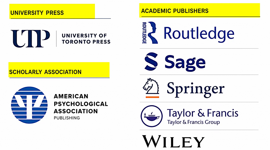 List of publishers